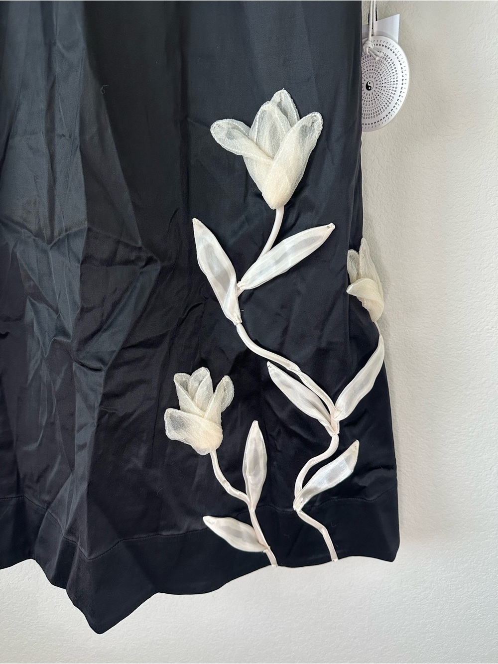 STAUD Ilana Mini Black Floral Dress SZ S NWT - Picture 3 of 8